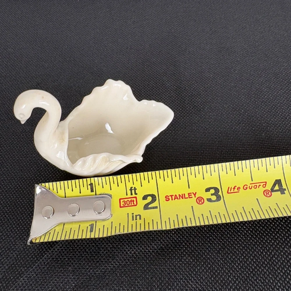 LENOX Porcelain Swan Ivory Ring Holder Dish "TO THE BRIDE" Trinket - Picture 6 of 7